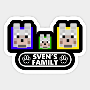 Sven’s Family White Sticker